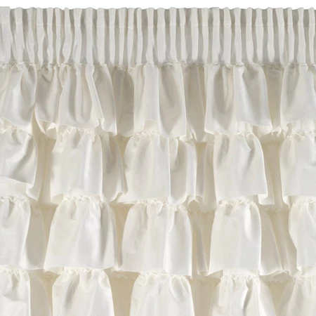 ZASŁONA GOTOWA AURA NA TAŚMIE 140 X 250 CM BIAŁY