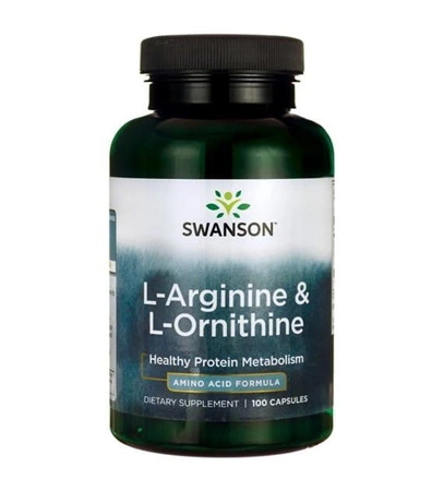 Swanson - L-arginine l-ornithine - 100 kaps