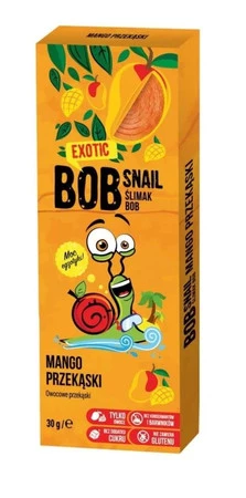 Przekąska mango bez dodatku cukru Bob Snail, 30g