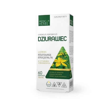 MEDICA HERBS Dziurawiec 400mg, 60 kaps.