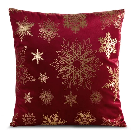 Poszewka dekoracyjna świąteczna JOY rozm.: 45 x 45 cm, kolor czerwony
