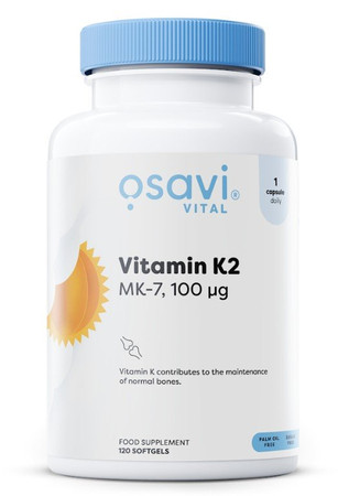 Osavi Vitamin K2 MK-7, 100mcg - 120 kaps.
