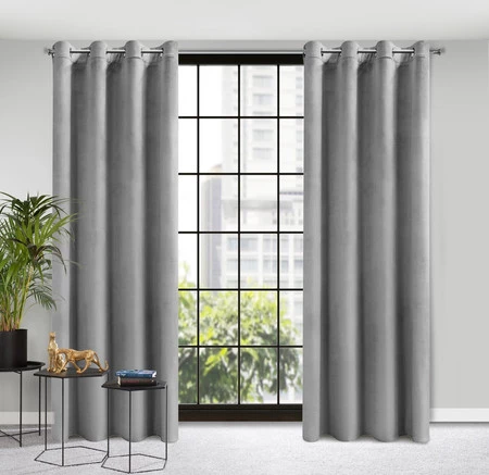 ZASŁONA GOTOWA D91 ROSA 140 X 250 CM STALOWY