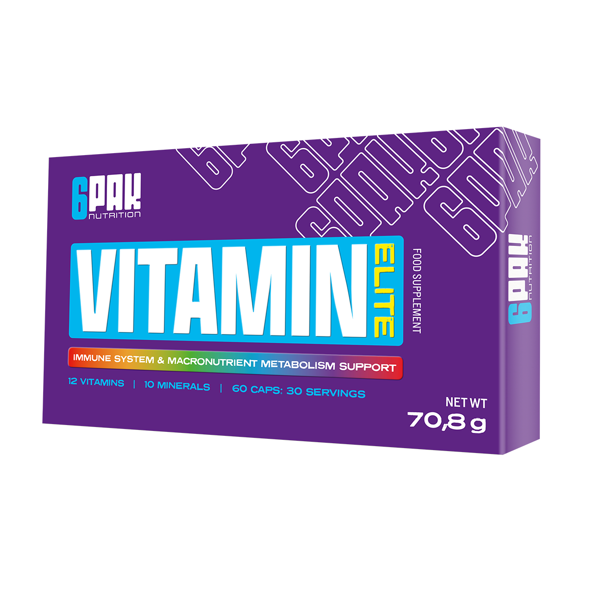 6PAK Vitamin Elite Kompleks Witamin 60 kaps. - Nabea.pl