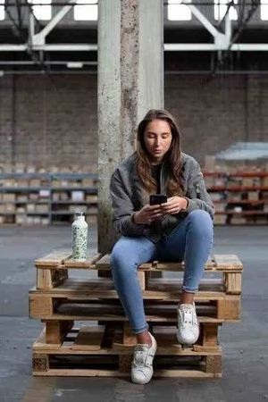 TYP - Butelka termiczna stalowa 500ml GreenNewBlac