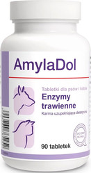 DOLFOS AmylaDol Enzymy trawienne dla psów i kotów 90szt