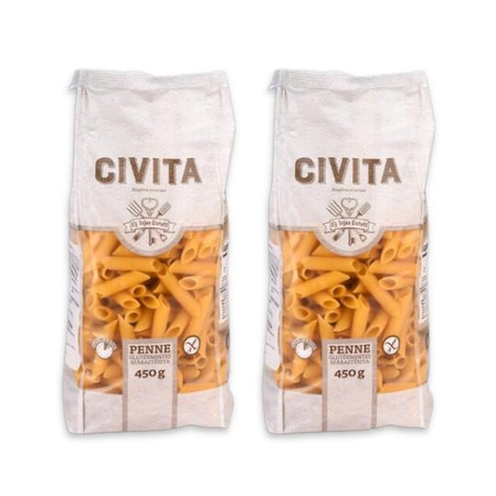 Zestaw: 2x MAKARON (KUKURYDZIANY) PENNE BEZGLUTENOWY 450 g - CIVITA