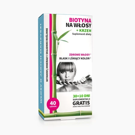 Noble Health Biotyna na włosy + krzem 40 tabl.