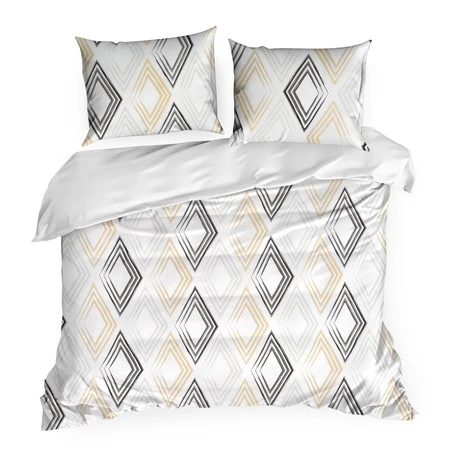 Komplet pościeli satynowej Spring 35, 220 x 200 cm, Biały