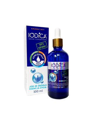 IODICA Naturalny koncentrat jodu 100ml butelka szklana + pipeta