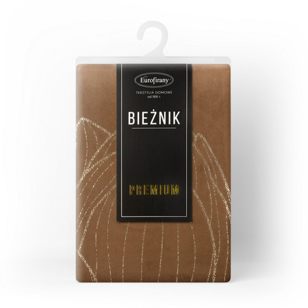 OBRUS BLINK 12 35 X 180 CM BRĄZOWY