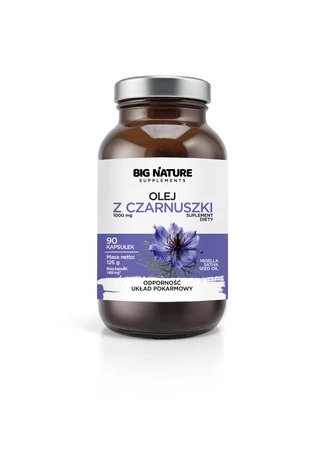 Big Nature Olej z czarnuszki 90 kaps.