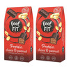 Zestaw 2x Feel FIT − Czekoladki proteinowe z orzechami − 83 g