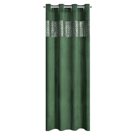 ZASŁONA GOTOWA MARGOT 140 X 250 CM CIEMNOZIELONY