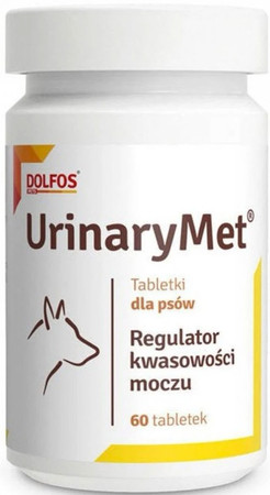 DOLFOS UrinaryMet Regulator kwasowości moczu dla psów 60szt