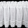 FIRANA GOTOWA LISA NA TAŚMIE 150 X 60 CM BIAŁY