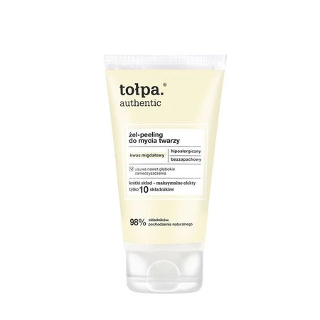 Tołpa authentic- żel-peeling do mycia twarzy 150ml