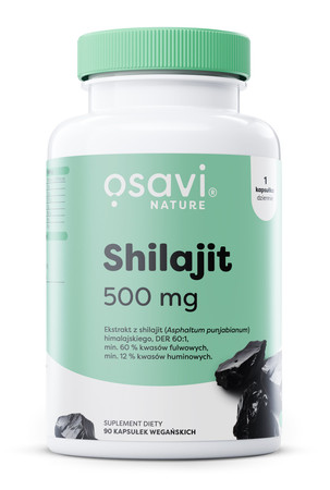 Osavi Grzyby Shilajit (Nature) na wsparcie odporności 500 mg - 90 kaps. vege