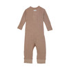 Lodger Pajacyk piżamka niemowlęca bawełniana brązowa Ciumbelle Beige r. 68