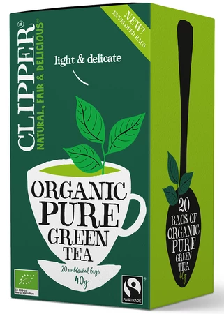 Clipper − Herbata zielona fair trade BIO − 20 x 2 g