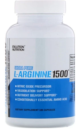 EVLution Nutrition L-Arginina 1500 Aminokwas 100 kaps.