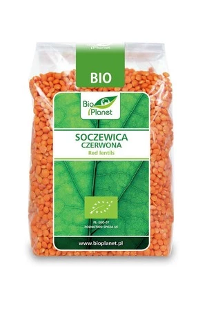 SOCZEWICA CZERWONA BIO 400 g - BIO PLANET