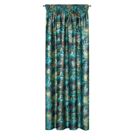 ZASŁONA GOTOWA DAVOS NA TAŚMIE 140 X 270 CM CZARNY