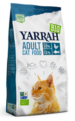 (DLA KOTA DOROSŁEGO) KARMA Z KURCZAKIEM I RYBĄ BIO 800 g - YARRAH