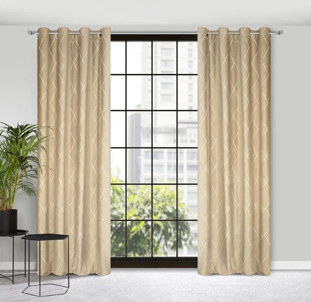 ZASŁONA DEKORACYJNA PIERRE CARDIN MARGO 140 X 250 CM BEŻOWY