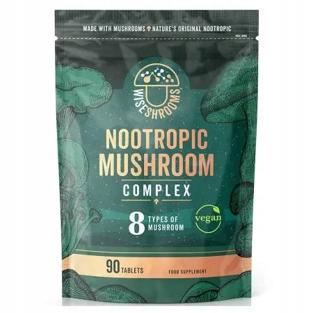 WISESHROOMS Nootropic Mushroom Complex (90 tabl.)