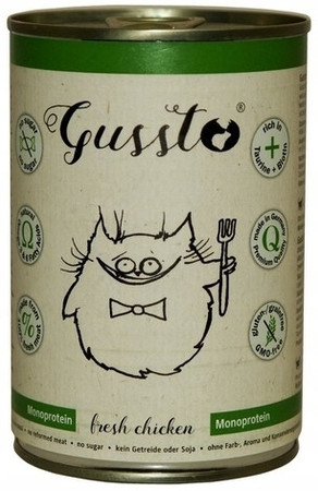 Gussto Kurczak – mokra karma dla kota monobiałkowa -400g