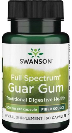 Swanson Full Spectrum Guar Gum 400 mg - 60 kaps.