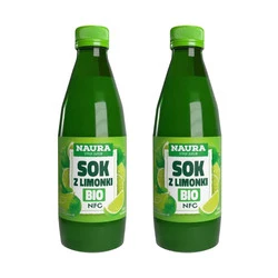 Zestaw 2x Ekologiczny sok z limonek 100% NFC 250 ml