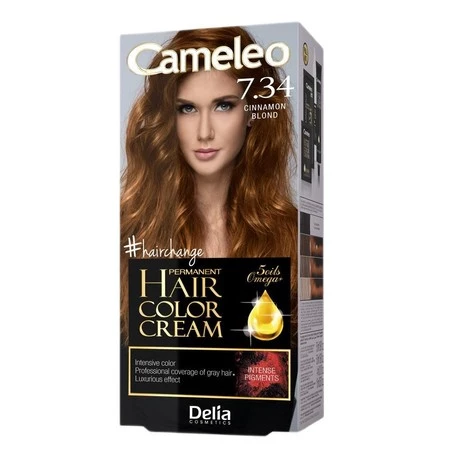 Cameleo - HCC Farba permanentna Omega+ nr 7.34 Cinnamon Blond