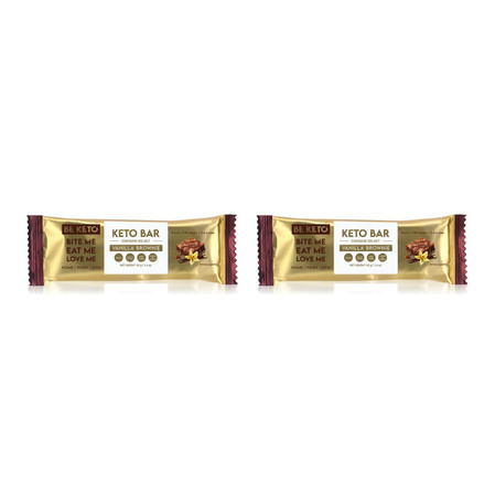 Zestaw: 2x BeKeto Keto Baton – Waniliowe Brownie 40g