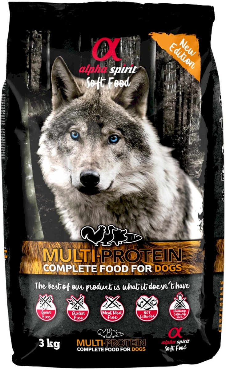 ALPHA SPIRIT Soft Multiprotein Sucha miękka bez zbóż 3kg