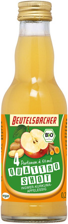 SHOT NA ODPORNOŚĆ JABŁKO - IMBIR - KURKUMA - ACEROLA BIO 200 ml - BEUTELSBACHER