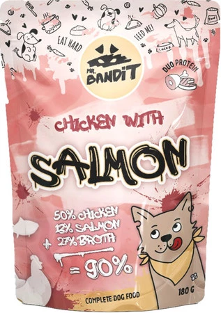 MR.BANDIT Chicken SALMON Kurczak Łosoś 180g