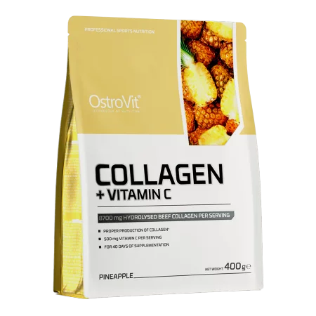 OSTROVIT Kolagen + Witamina C - smak ananasowy (400 g)