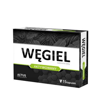 Węgiel aktywowany 15 kaps.