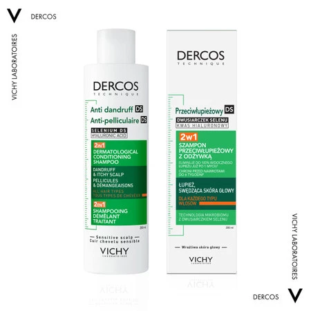 Vichy Dercos szampon przeciwłupieżowy z odżywką 2w1 200ml