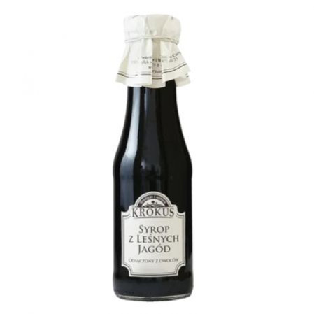 Krokus SYROP Z LEŚNYCH JAGÓD BEZGLUTENOWY 375 g (300 ml)