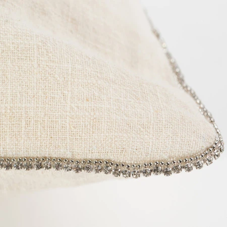 Poszewka Len 43 x 43 cm, Kremowy