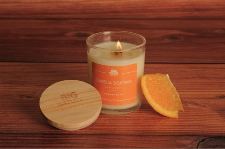 Big Nature Świeca Sojowa POMARAŃCZA 150 g