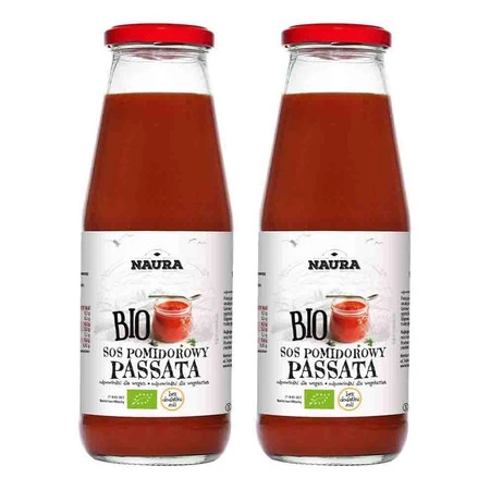 Zestaw 2x Sos pomidorowy Passata BIO 680 g