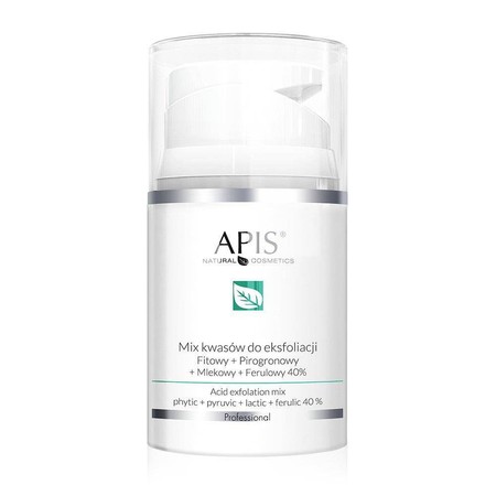 APIS Exfoliation Acid mix kwasów do eksfoliacji Fitowy + Pirogronowy + Mlekowy + Ferulowy 40% 50ml