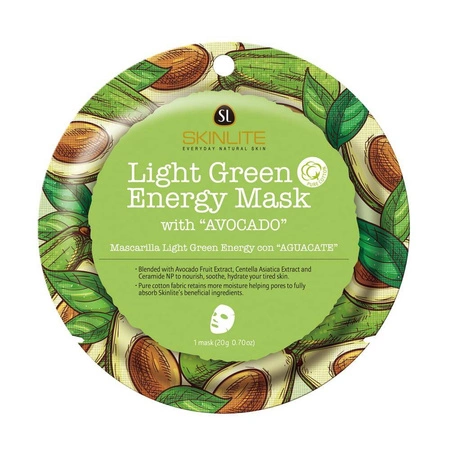 Light Green Energy Mask nawilżająco-liftingująca maska w płachcie z ekstraktem z awokado 20g