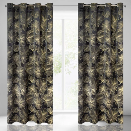 ZASŁONA GOTOWA STELLA 140 X 250 CM CZARNY