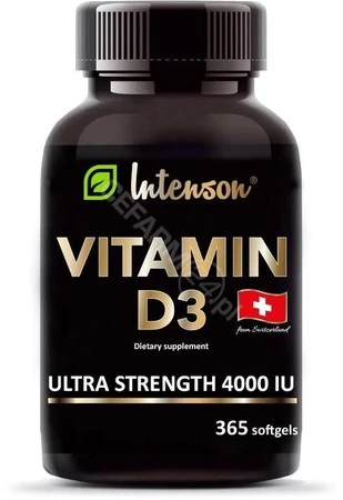 Intenson Witamina D3 4000 IU suplement diety 120 kaps.