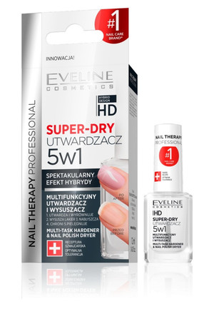 Nail Therapy Professional Super-Dry 5w1 multifunkcyjny utwardzacz i wysuszacz 12ml